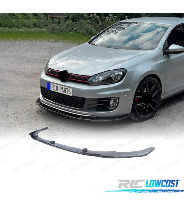 SPOILER LAME AVANT VOLKSWAGEN VW GOLF 6 GTI 09-13 CARBONE