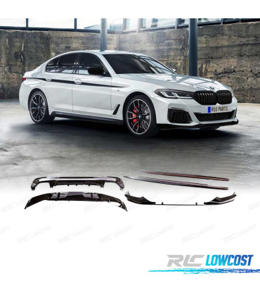 KIT SPOILERS BMW G30 G31 17-20 LOOK M PERFORMANCE NOIR BRILLANT