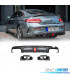 DIFFUSEUR ARRIÈRE MERCEDES C205 15-21 LOOK BRABUS NOIR BRILLANT