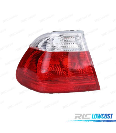 FEU EXTERIEUR GAUCHE BMW E46 4P 98-01 BLANC ROUGE