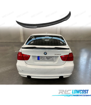 AILERON BECQUET LAME COFFRE BMW E90 LOOK M4 CARBONE