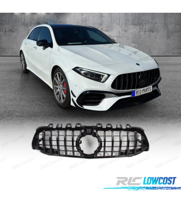 CALANDRE MERCEDES CLASSE A W117 V177 LOOK AMG GT NOIR BRILLANT