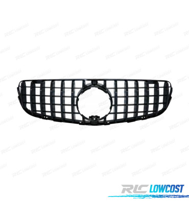 CALANDRE MERCEDES GLC W253 15-18 LOOK AMG GTR NOIR BRILLANT