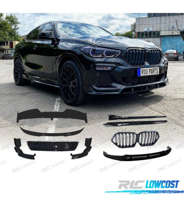 KIT CARROSSERIE BMW X6 G06 20-21 LOOK BLACK KNIGHT NOIR BRILLANT