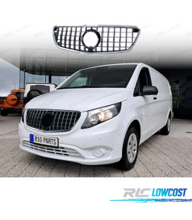 CALANDRE MERCEDES CLASSE V W447 14-19 NOIR CHROMÉ LOOK AMG