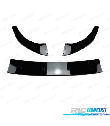 SPOILER LAME PARE-CHOCS AVANT VOLKSWAGEN VW GOLF 7.5 7-20 LOOK GTI NOIR BRILLANT