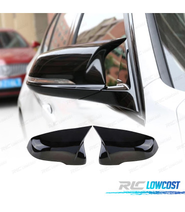 COQUES DE RÉTROVISEURSBMW F39 F40 F44 F48 15- LOOK M NOIR BRILLANT