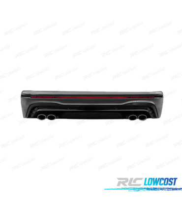 PARE-CHOCS ARRIÈRE VOLKSWAGEN VW TIGUAN 16-24 LOOK R NOIR