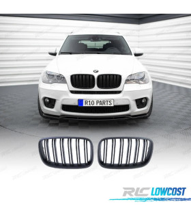 CALANDRES BMW X5 E70 X6 E71 LOOK M NOIR MAT