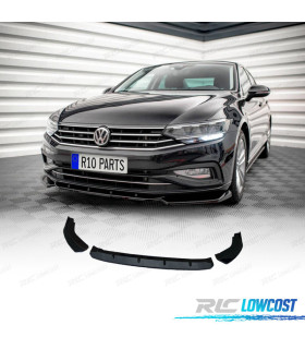 SPOILER LAME DE PARE-CHOCS AVANT VOLKSWAGEN VW JETTA 19- NOIR BRILLANT