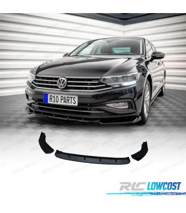 SPOILER LAME DE PARE-CHOCS AVANT VOLKSWAGEN VW JETTA 19- NOIR BRILLANT