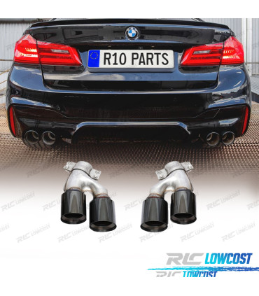 SORTIES D'ÉCHAPPEMENT BMW G30 17-20 LOOK M5 NOIR