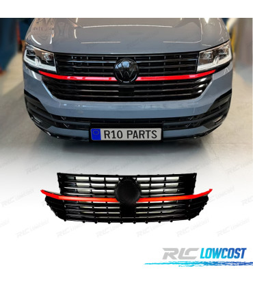 CALANDRE VOLKSWAGEN VW MULTIVAN T6.1 19-24 NOIR ROUGE