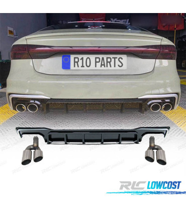 DIFUSEUR AUDI A7 19-23 LOOK S7 NOIR BRILLANT