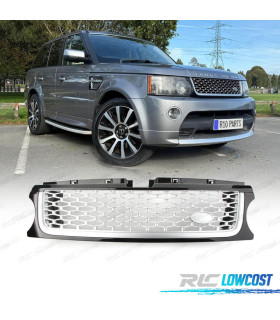 GRILLE RANGE ROVER SPORT 10-13 NOIR BRILLANT ARGENT LOOK AUTOBIOGRAPHY