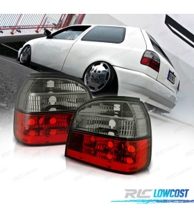 FEUX ARRIÈRE VOLKSWAGEN VW GOLF 3 91-97 ROUGE / FUMÉ