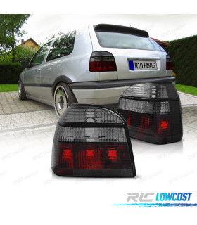 FEUX ARRIÈRE VOLKSWAGEN VW GOLF 3 91-97 ROUGE FUMÉ