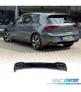 DIFFUSEUR VOLKSWAGEN VW GOLF 8 20-23 LOOK R LINE DOUBLE SORTIE
