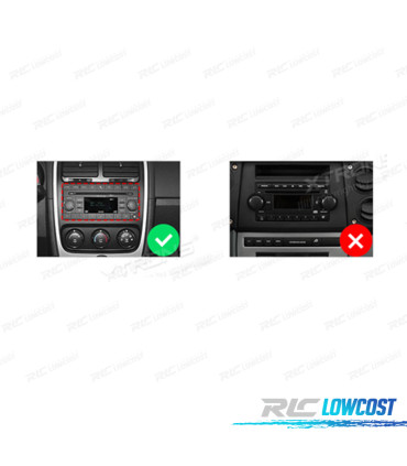 AUTORADIO GPS ANDROID 10 POUR DODGE JEEP CHRYSLER 07-11