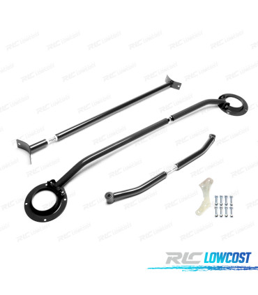 KIT BARRES ANTI-RAPPROCHEMENT RÉGLABLES VOLKSWAGEN VW VENTO 1H 1HXO 92-98 NOIR