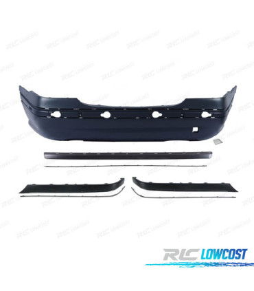 PARE CHOCS ARRIERE MERCEDES CLASSE C W203 BERLINE 01-07 LOOK C32 AMG