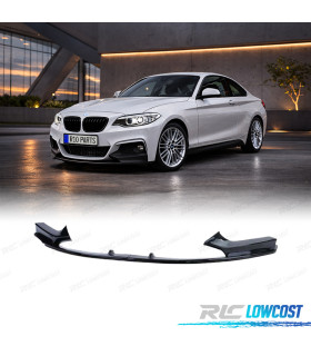 SPOILER LAME AVANT BMW F22 F23 LOOK M PERFORMANCE NOIR BRILLANT ABS