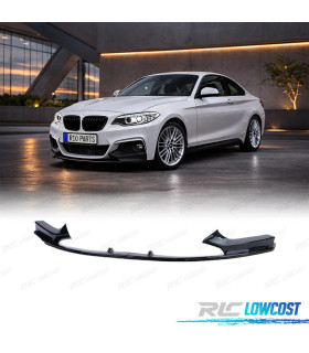 SPOILER LAME AVANT BMW F22 F23 LOOK M PERFORMANCE NOIR BRILLANT