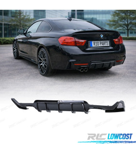 DIFFUSEUR BMW F32 F33 F36 LOOK M PERFORMANCE NOIR BRILLANT