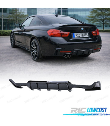DIFFUSEUR BMW F32 F33 F36 LOOK M PERFORMANCE NOIR BRILLANT
