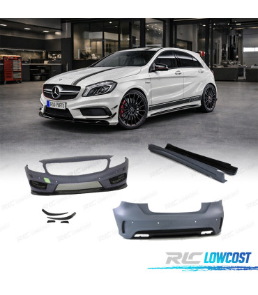 KIT CARROSSERIE MERCEDES CLASSE A W176 LOOK AMG A45 PDC SRA