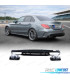 DIFFUSEUR MERCEDES CLASSE C W205 BERLINE 18-21 LOOK AMG NOIR BRILLANT +EMBOUT D´ÉCHAPPEMENT