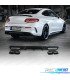 DIFFUSEUR MERCEDES CLASSE C C205 COUPÉ 15-18 LOOK AMG PDC NOIR + SORTIES D'ÉCHAPPEMENT