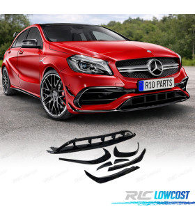 SPOILER LAME AVANT MERCEDES CLASSE A W176 LOOK AMG A45 15-18