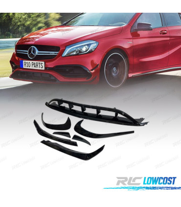 SPOILER LAME AVANT MERCEDES CLASSE A W176 15-18 LOOK AMG A45