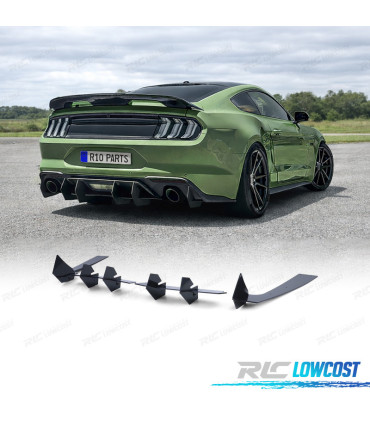 DIFFUSEUR FORD MUSTANG 15-17 NOIR BRILLANT