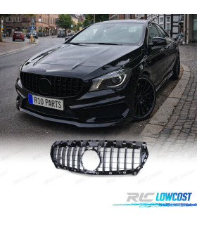 CALANDRE MERCEDES CLA W117 13-16 LOOK AMG GTR NOIR BRILLANT