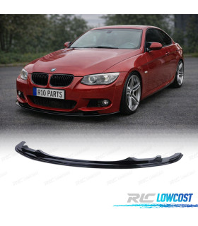 SPOILER LAME AVANT BMW E92 E93 10-14 LOOK M NOIR BRILLANT