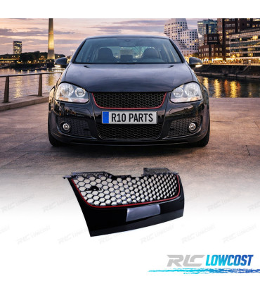 CALANDRE VOLKSWAGEN VW GOLF 5 NOIR ROUGE LOOK GTI