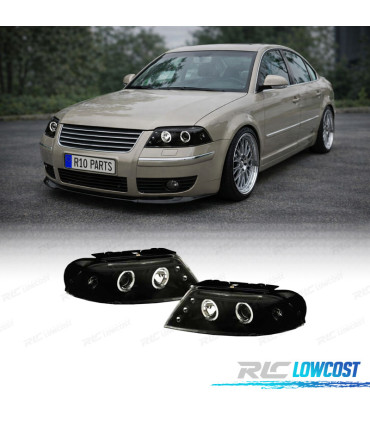 PHARES VOLKSWAGEN VW PASSAT 3BG 00-05 ANGEL EYES NOIR