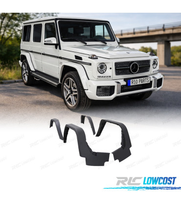 KIT CARROSSERIE MERCEDES CLASSE G W463 LOOK AMG G65 PDC PARE CHOCS FRONTAL + 4 AILES