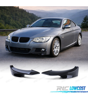 SPLITTERS PARE CHOCS BMW E92 E93 LCI 10-14 LOOK M NOIR BRILLANT