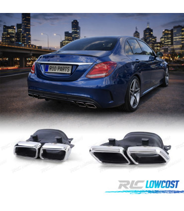 EMBOUT D'ÉCHAPPEMENT LOOK AMG C63 MERCEDES W205 14- LOOK AMG