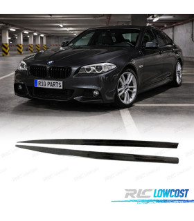 RAJOUTS BAS DE CAISSE BMW F10 F11 LOOK M PERFORMANCE 10-17 NOIR BRILLANT