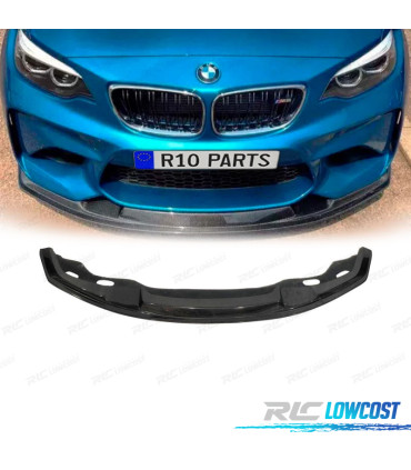 SPOILER LAME DE PARE-CHOCS AVANT BMW F87 14- LOOK M2 CARBONE
