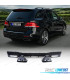 DIFFUSEUR MERCEDES GLE W166 15-19 LOOK AMG GLE63 NOIR BRILLANT + EMBOUTS D'ÉCHAPPEMENT NOIRS