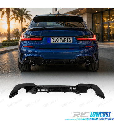 DIFFUSEUR BMW G20 G21 19-22 LOOK M PERFORMANCE COMPETITION NOIR BRILLANT