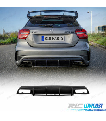 DIFFUSEUR MERCEDES CLASSE A W176 AMG 12-18 LOOK A45 CARBONE