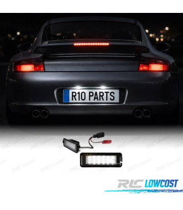 ÉCLAIRAGE PLAQUE D´IMMATRICULATION LED PORSCHE 911 CARRERA TURBO GT2 996T Y 997T 01-11