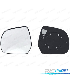 GLACE RÉTROVISEUR + BASE DROITE NISSAN MICRA 11-17 CONVEXE