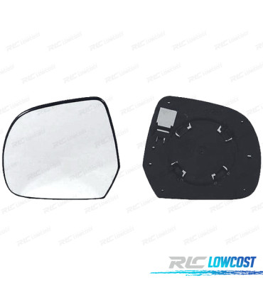GLACE RÉTROVISEUR + BASE DROITE NISSAN MICRA 11-17 CONVEXE